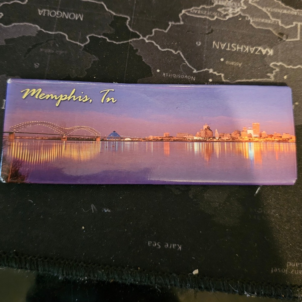 Memphis Tennessee Skyline Panoramic Refrigerator Magnet WTBI Inc Souvenir